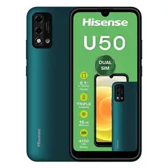 HISENSE - Celular U50 con Desbloqueo Facial 32GB 2GB RAM Azul
