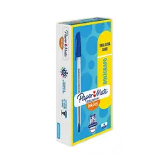 PAPER MATE - Boligrafo Kilometrico 100 Fine 07 Azul X 12 Und
