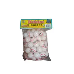 GENERICO - PAQUETE DE 75 BALOTAS PARA JUEGO DE BINGO