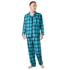 SANTANA - Pijama Hombre Leñadora Azul