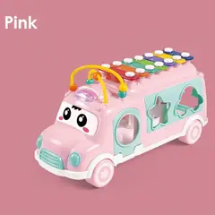 HUANGER - Happy Bus musical didactico 9984 rosa