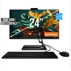 LENOVO - TODO EN UNO 3 Intel Core i3-1215U RAM 16GB SSD 512GB WIN11 23.8" FHD