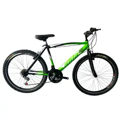 ATILA - Bicicleta MTB en Acero rin 26 con 18 cambios Aros D/P Verde