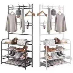 GENERAL - Organizador Multifuncional Zapatero Perchero 5 niveles colgador