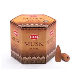 HEM - Incienso Cono De Reflujo Backflow X40uni MUSK