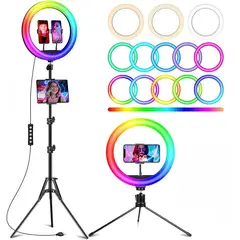 GENERICO - Aro de Luz de 30 cm - Multi Color RGB