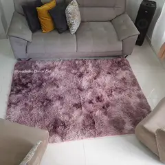 HOME - Alfombra Grande Tapete Peludo para sala 200 x 150cm Decoracion Hogar