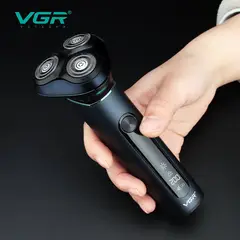 VGR - Maquina Afeitadora Profesional V-310 Recargable Usb 3 Cabezas