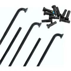 GW - Radio Rueda Bicicleta Rin 700 Negro 292mm Acero kit 72pzs