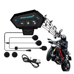GENERICO - Intercomunicador Bluetooth para Cascos de Moto con Auriculares