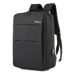 GENERICO - Bolso Morral Con Puerto Usb Y Compartimiento Para Portatil