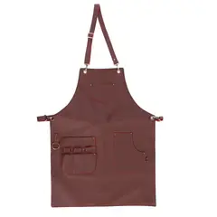 LA CHAQUETERIA - Delantal en Cuero Doble Faz Cuero y Jean