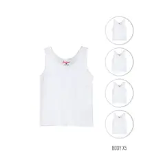 SANTANA - Combo X5 Camiseta Esqueleto Bebé Blanco