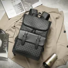 BOLSOS Y ACCESORIOS MB - Mochila De Cuero Sintético Vintage Para Hombre
