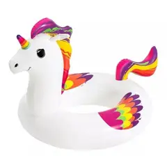 BESTWAY - Flotador Unicornio Inflable Salvavidas 119cmx91cm