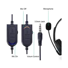 GENERICO - Diadema ps4 con microfono audifonos y control de volumen