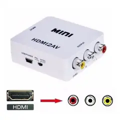 GENERICO - Convertidor Adaptador De Hdmi A Rca Video Version 1080p