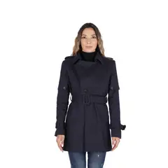 LA CHAQUETERIA - Abrigo en Paño Azul Dakota