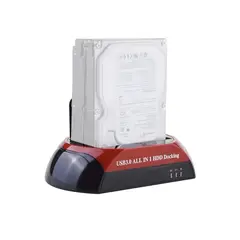 GENERICO - Dock Station 2 Discos Duros Sata/Sata 3.5/2.5 Usb 3.0