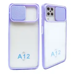 GENERICO - Estuche Case Slider Mate Compatible Con Samsung A12 y M12 Lila