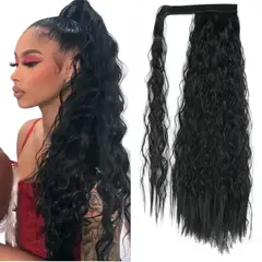 GENERICO - Extensión Cabello Ondulado Cola De Caballo Se Muy Natural