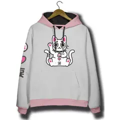 SEVEN ONE - HOODIE CASUAL CON ESTAMPADO - DAMA