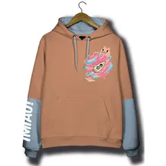 SEVEN ONE - HOODIE CASUAL CON ESTAMPADO - DAMA