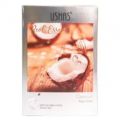 USHAS - MASCARILLAS VELO COCO X 10PCS HIDRATACION Y REJUVENECIMIENTO