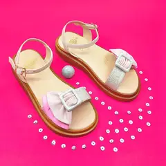 PAPOS - Sandalias Niñas Teen Lazo Mágico