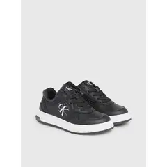CALVIN KLEIN - Tenis Negro Con Punta Redonda Para Niño