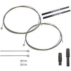 SHIMANO - Kit Cable Funda Bicicleta Cambio Guaya Terminal 8pcs