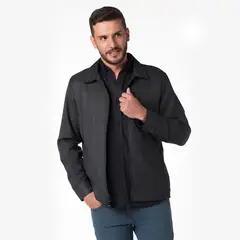 LEC LEE - Chaqueta cuadros para hombre - Gris