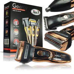 GENERICO - Maquina Afeitar Electrica Recargable 3 En 1 Geemy