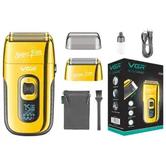 VGR - Afeitadora Eléctrica Hombre Shaver V-332 Rasuradora Usb