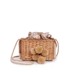 CLAUDIA MORELLI DISEÑOS - Bolso Tulipan mimbre natural