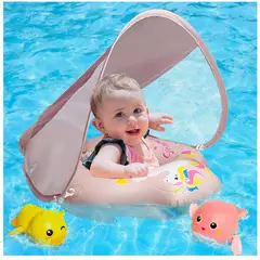 GENERICO - Flotador Bebé Con Toldo Protector Solar UPF50+ 24 - 36 meses