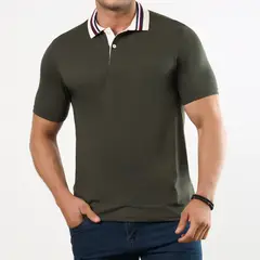 CROYDON - Camiseta Polo Lucas Verde para Hombre