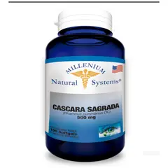 MILLENIUM NATURAL SYSTEM - Cáscara Sagrada 500 mg x 100 Softgels Natural System