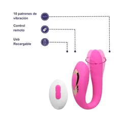 LUST - Vibrador doble estimulación con rotación