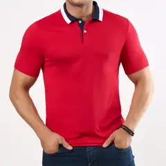 CROYDON - Camiseta Polo Lucas Rojo para Hombre