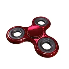 GENERICO - Spinner Fidget Rojo Metalico Economico Juguete Buen Giro Brillante