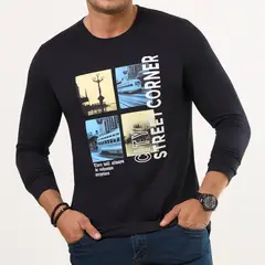 CROYDON - Camibuzo Juan Negro para Hombre