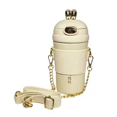 GENERICO - Termo Termico Acero Inoxidable Correa 400ML Beige
