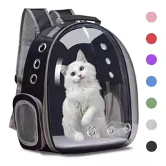 GENERICO - Maleta Para Mascotas Perro O Gato Morral NEGRO
