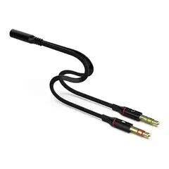 GENERICO - Cable Divisor De Audio Para Auriculares Con Micrófono 35mm