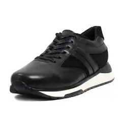 VIAR - Tenis Cuero Hombre Bruno Negro