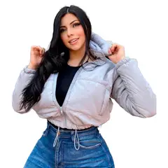 SYK - Chaqueta Mujer Impermeable Con Capota Corta