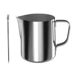 GENERICO - Jarra Barismo Latte Espumadora Acero 350ml + Lápiz Decorati.