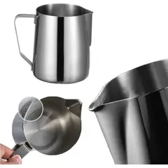 GENERICO - Jarra Barismo Latte Espumadora Acero 1000ml + Lápiz Decorat