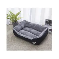 SOLEPET - CAMA SOFT ACOLCHADA PARA PERROS TALLA S -GRIS